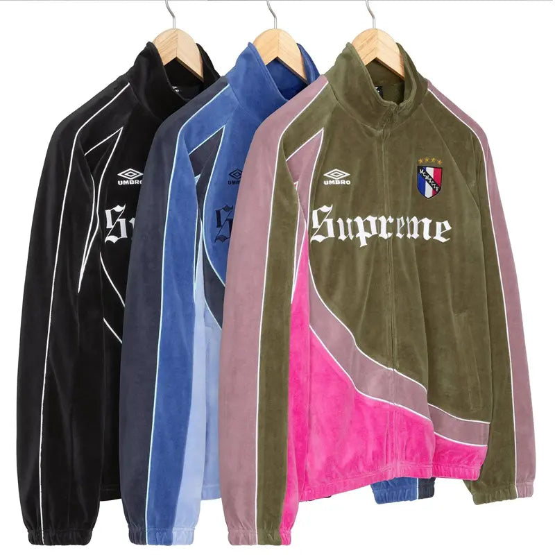 Supreme Velour Track Jacket