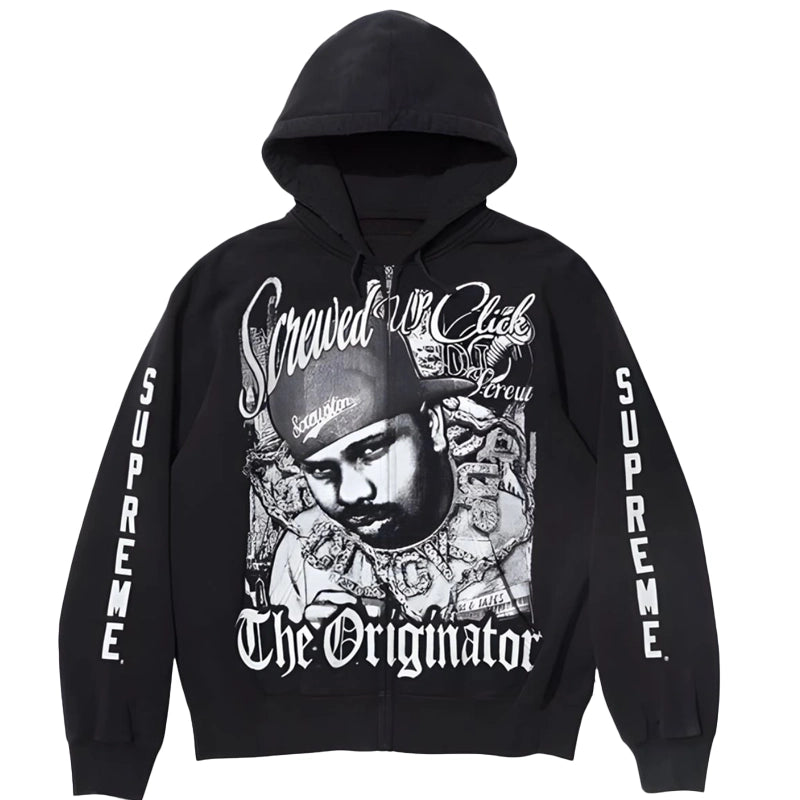 Supreme x DJ Screw SS26 Zip Up Hooded Sweatshirt