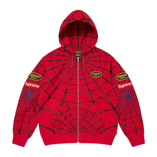 Vanson Leathers x Supreme Spiderman Hoodie