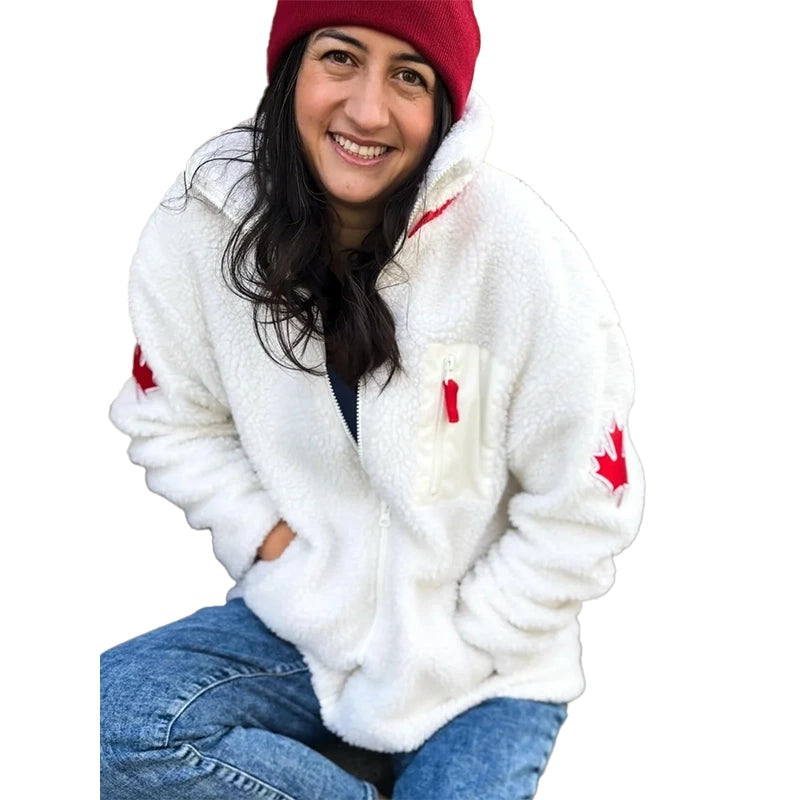 Heated Rivalry Team Canada Sherpa Fleece Jacket