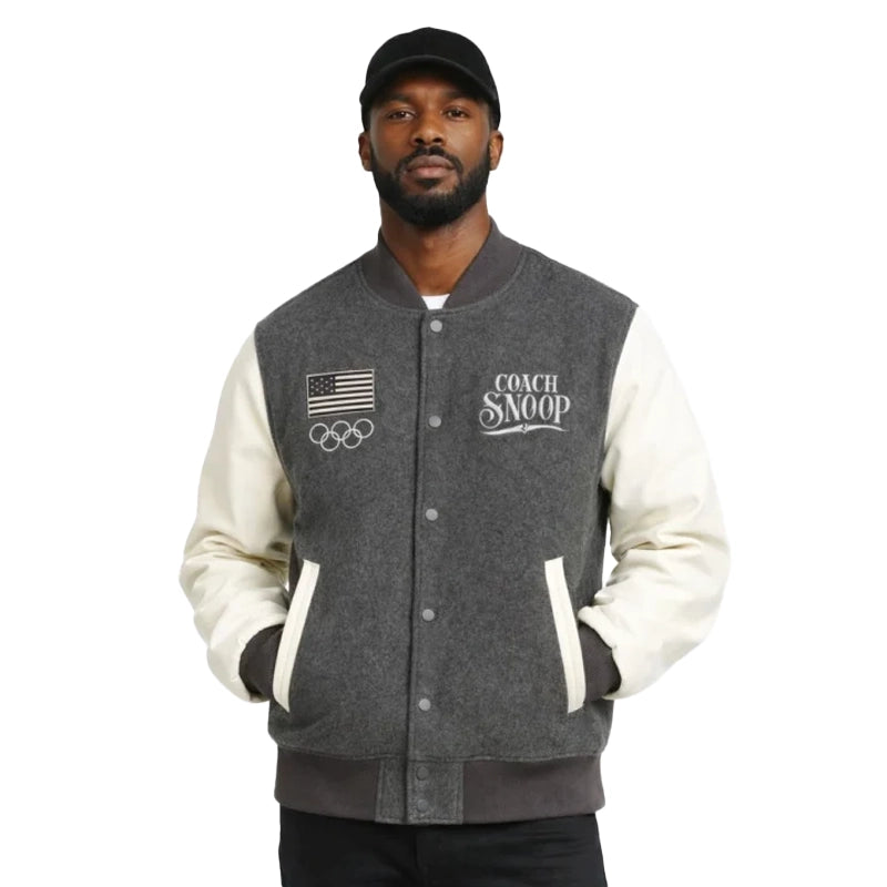 Team USA Mitchell & Ness Coach Snoop Varsity Jacket
