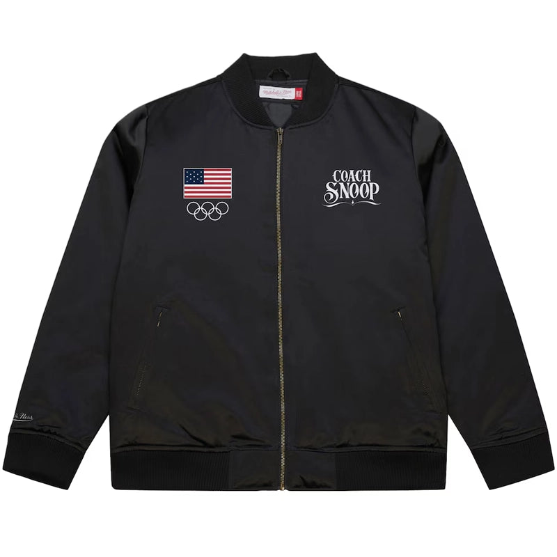Team USA Mitchell & Ness Coach Snoop Bomber Jacket