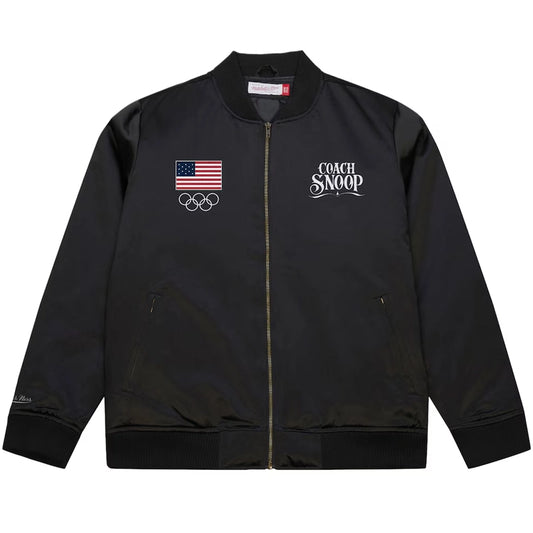 Team USA Mitchell & Ness Coach Snoop Bomber Jacket