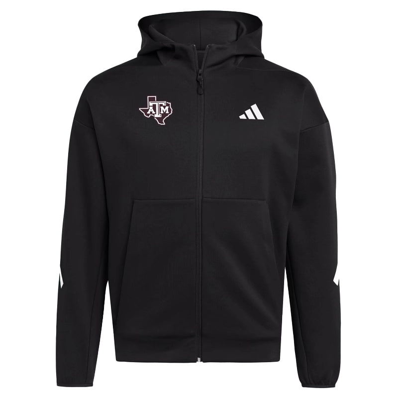 Texas A&M Aggies Full Zip Player Travel ZNE Hoodie