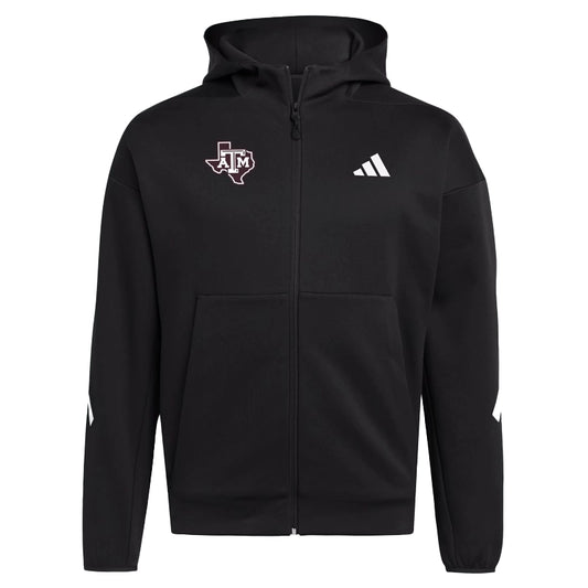Texas A&M Aggies Full Zip Player Travel ZNE Hoodie