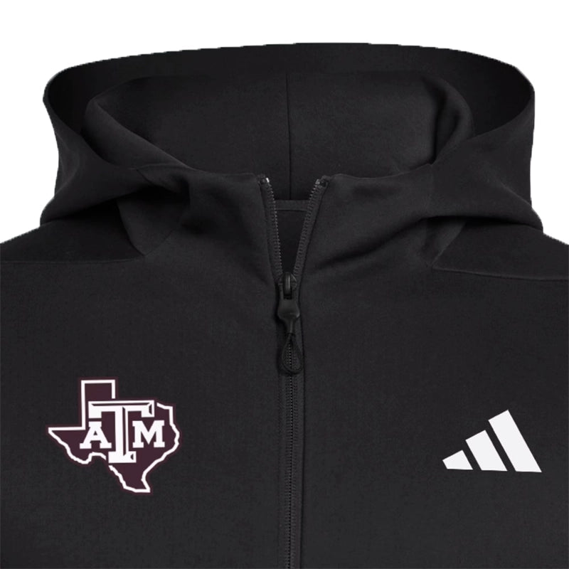 Texas A&M Aggies Full Zip Player Travel ZNE Hoodie