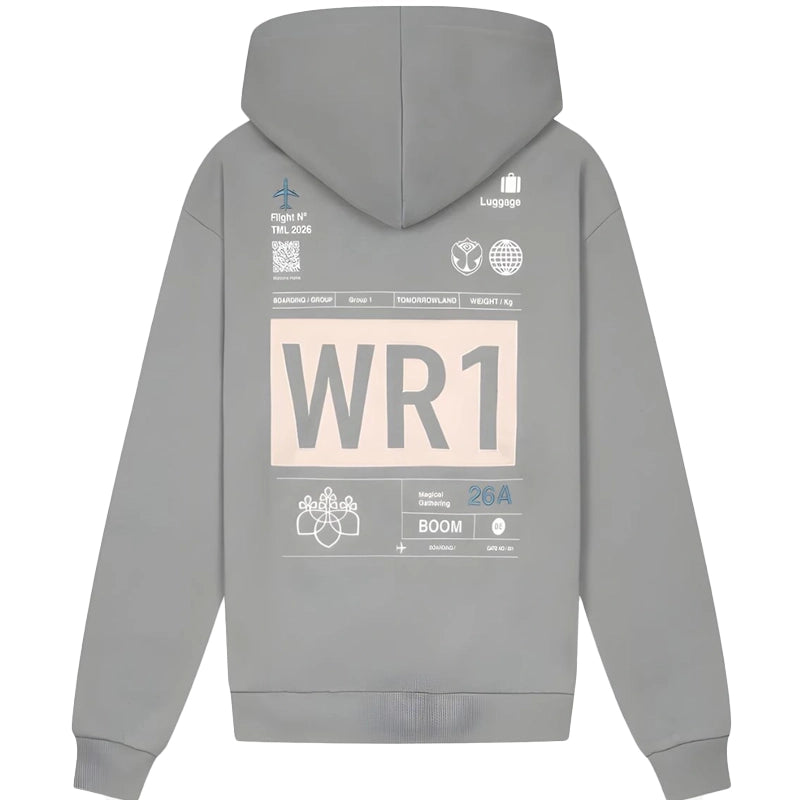 Tomorrowland 2026 Boarding Pass Grey Hoodie