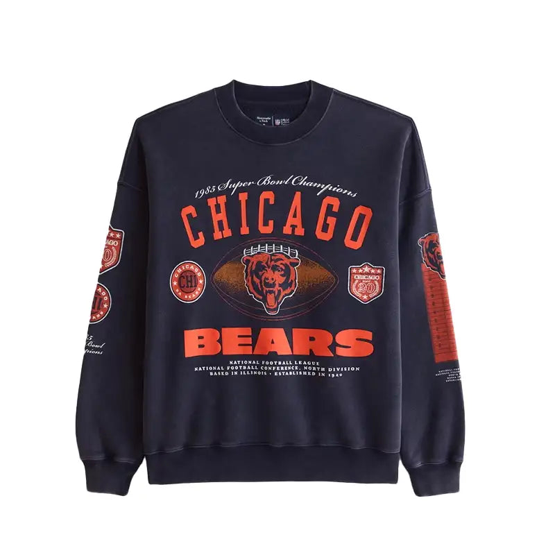 Abercrombie 2026 Chicago Bears Crew Sweatshirt