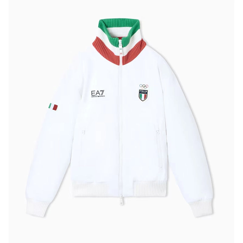 Winter Olympics 2026 Team Italy EA7 Emporio Armani Bomber Jacket