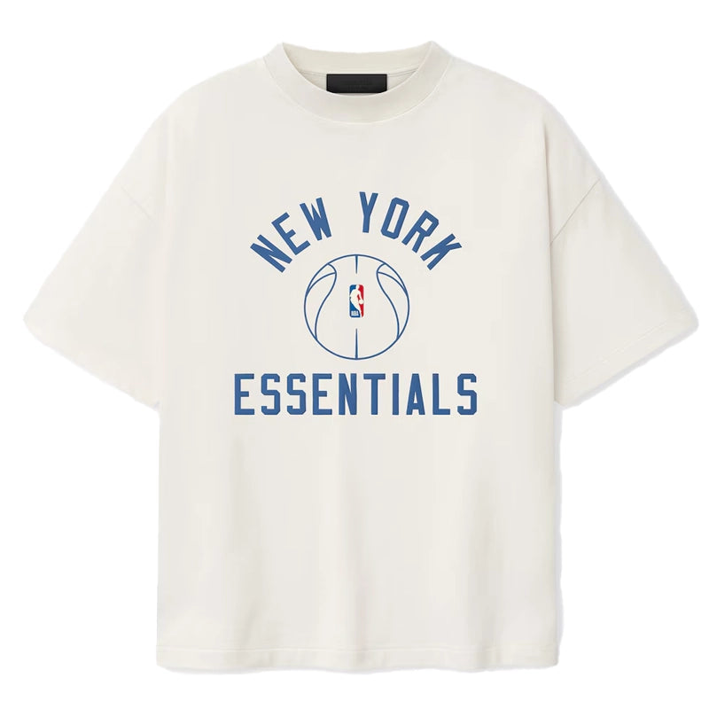 New York Knicks Fear of God x Barkley L. Hendricks Cream 90’s T-Shirt