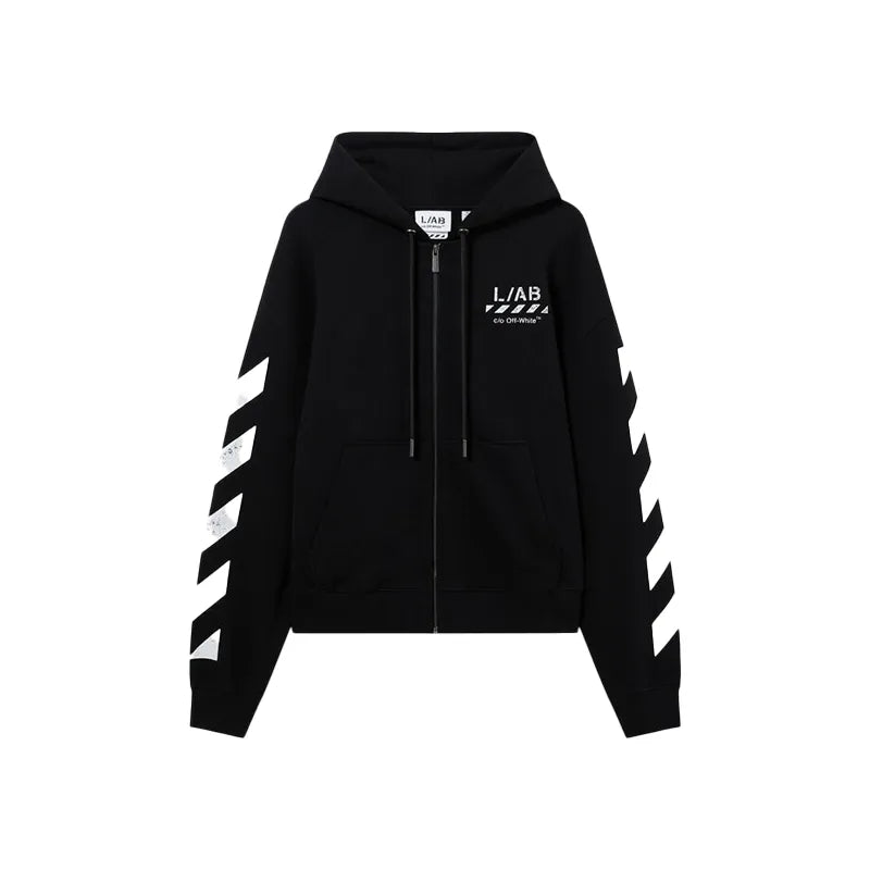 L/AB Core Diagonal Zip Hoodie