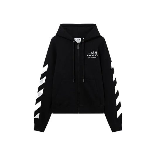 L/AB Core Diagonal Zip Hoodie