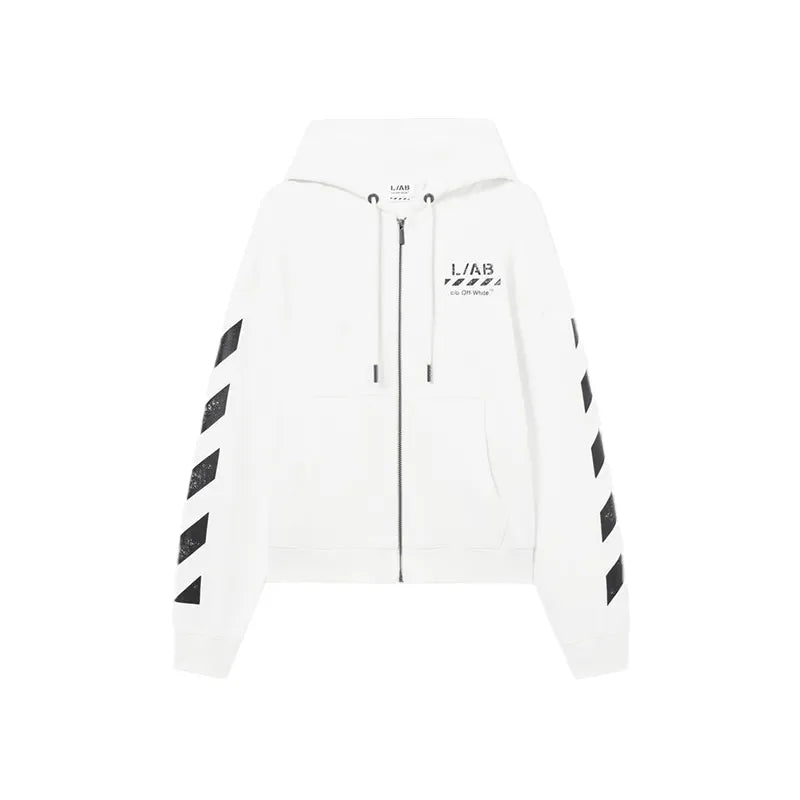 L/AB Core Diagonal Zip Hoodie