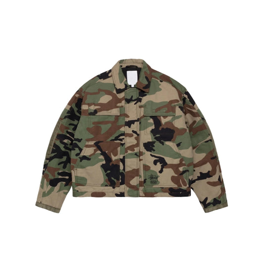 Stussy Utility Work Jacket Woodland Camo