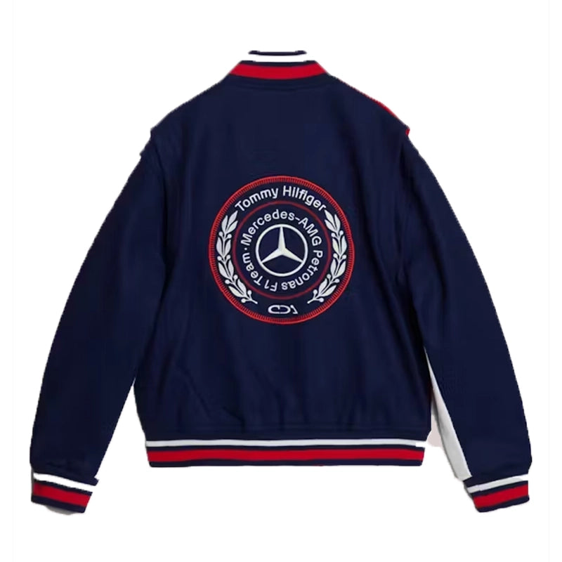 Tommy x Mercedes F1 x CR Varsity Jacket