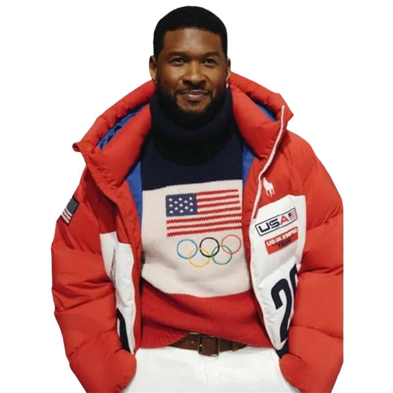 Usher Olympics 2026 Team USA Puffer Jacket