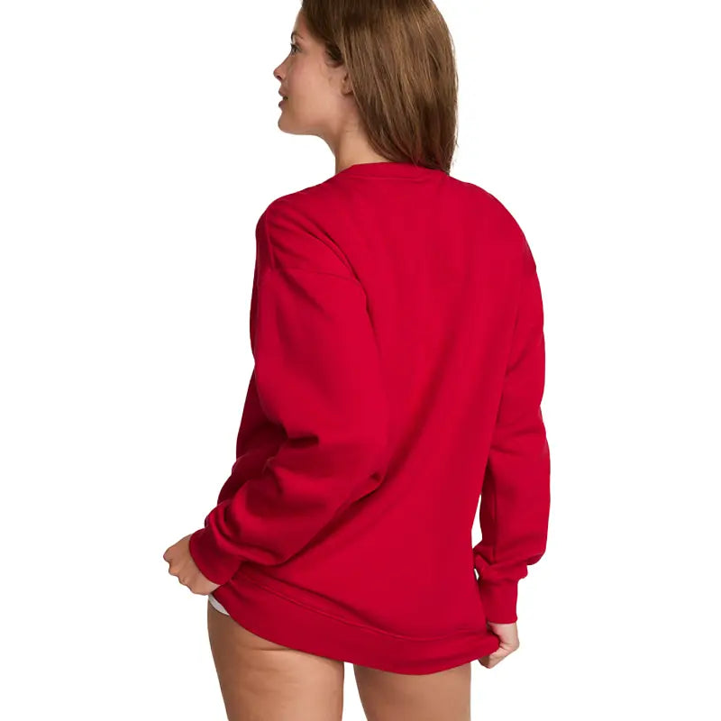 Victoria Campus Fleece Bling Crew Sweatshirt