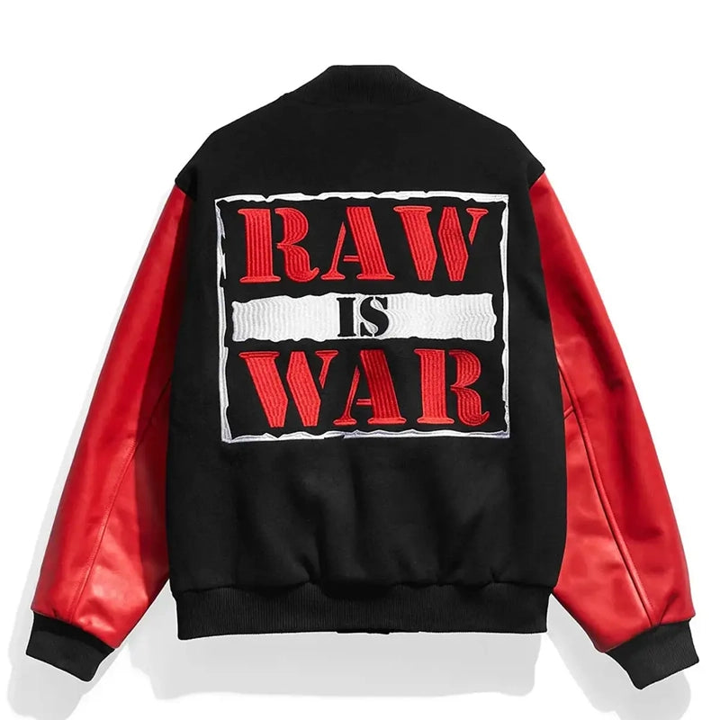 Raw Is War Varsity Jacket