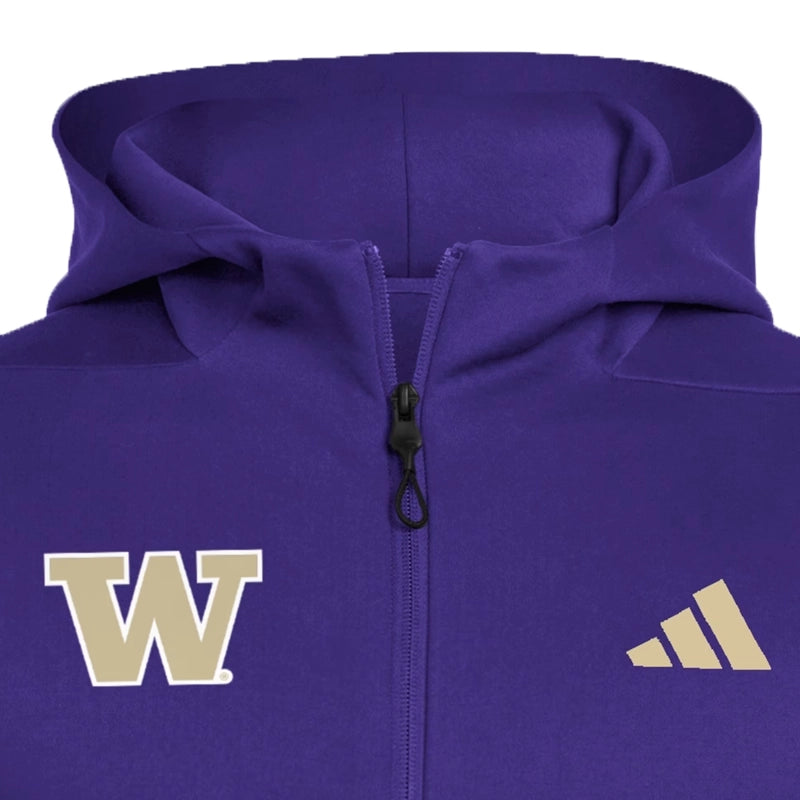 Washington Huskies Full Zip Player Travel ZNE Hoodie