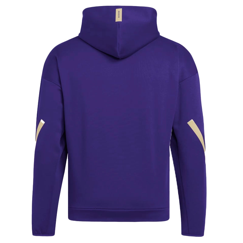 Washington Huskies Full Zip Player Travel ZNE Hoodie