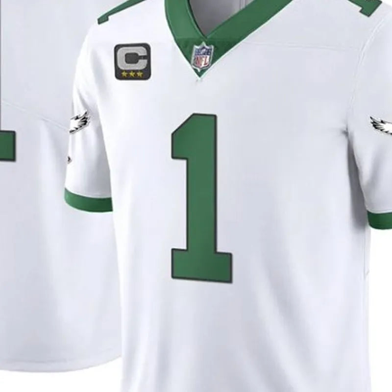 White Kelly Green Eagles Jersey