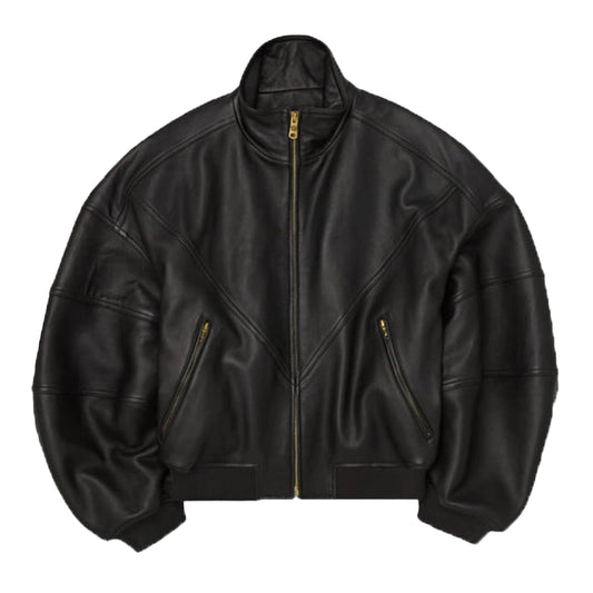 Willy Chavarria Ruff Rider Leather Jacket