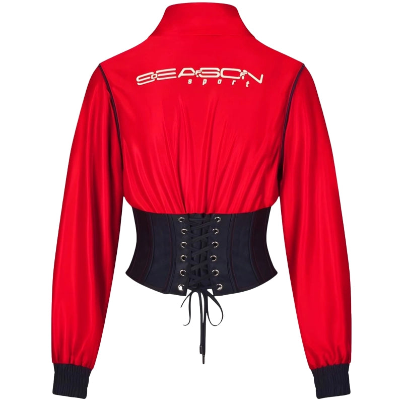 F1 Red Cropped Track Jacket