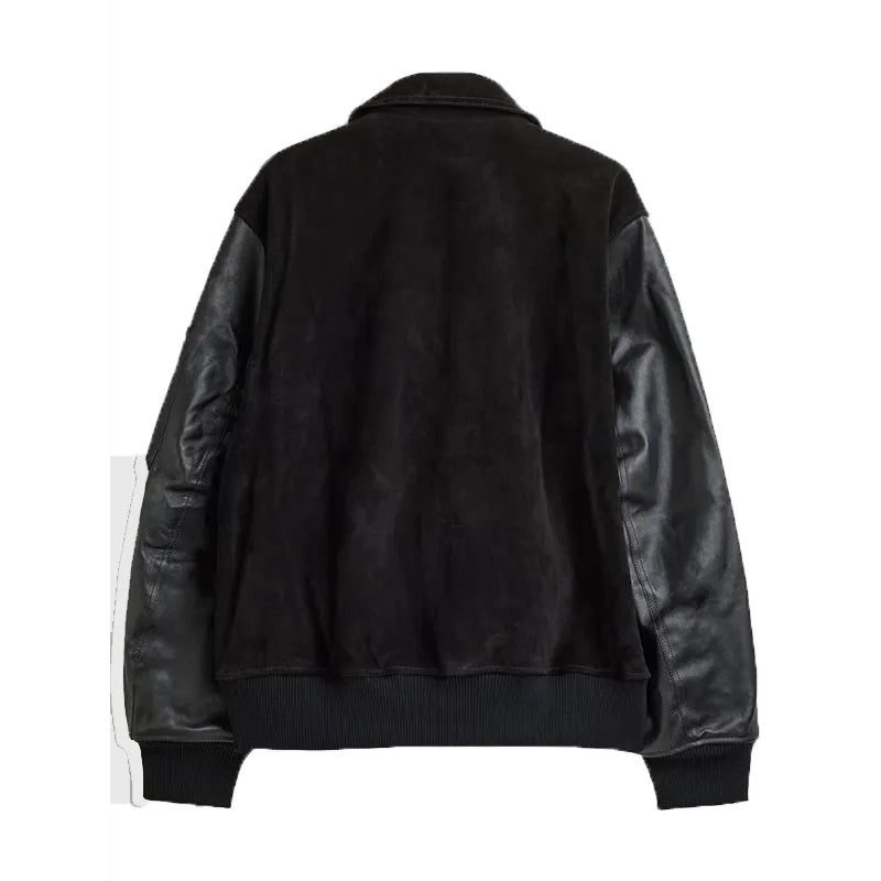Adidas Y-3 x Mercedes Leather Racing Jacket
