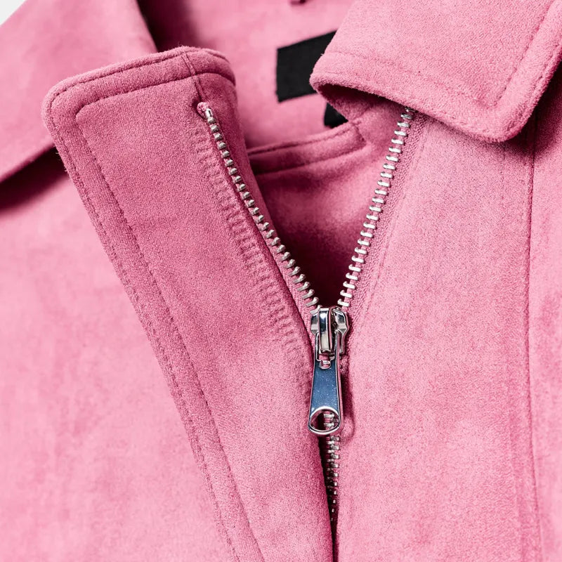 Zara Pink Suede Jacket